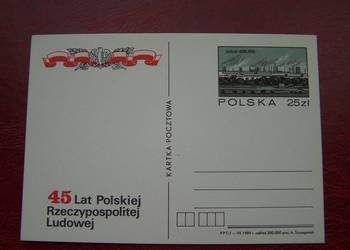 Polska 1989 Całostka czysta 45 Lat PRL