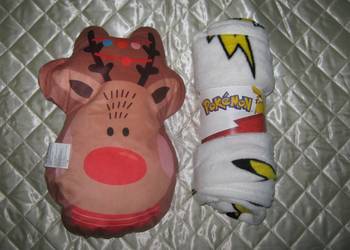 Kocyk Pokemon Flanelowy i Poduszka - Nowy