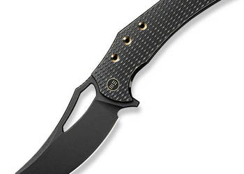 Nóż składany WE Knife Epaulette Black Titanium, Black Stonewashed M390 by…