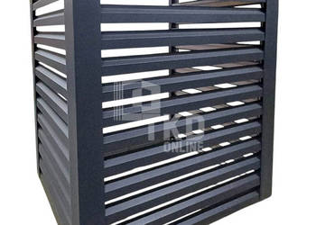 Osłona klimatyzatora – pompy ciepła 100x60x160 cm antracyt TKD446