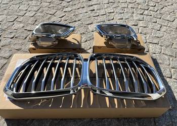 Bmw x5 g05 nowy grill atrapa przednia końcówki wydechowe chrom