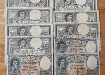 100 i 500 zł 1919 rok 10 szt