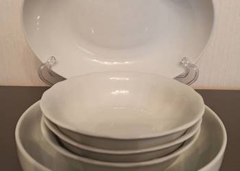 Salaterki, półmiski, porcelana Karolina, 5 szt