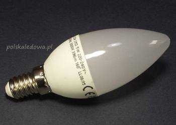 Jak 40W - Diodowa żarówka ledowa 5W świeca SMD LED E14
