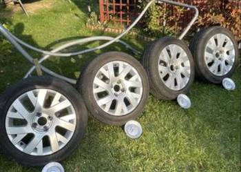 Oryginalne felgi aluminiowe CITROEN 6.5J17"ET26 4x108 z oponami letnimi