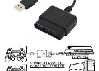 NOWY adapter przejściówka PlayStation PS1 PS2 do PS3 PC