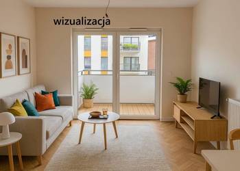 Mieszkanie w apartamentowcu 44m2, 2p, balkon na Kępie Mieszczańskiej