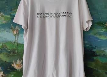 EA7 koszulka męska t-shirt z logo nadruk basic slim fit regular  Emporio Ar