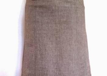 Spódnica brązowa Len r. 36/38 NOWA