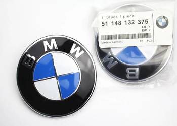 Nowy Znaczek EMBLEMAT Oryginał NA MASKE Przód /Tył BMW 82mm