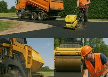 Frezowanie asfaltu, Oława,Asfaltowanie chodnika, placu, parkingu, podjazdu