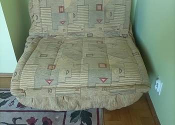 Łóżko/Fotel rozkładany jednoosobowy materiał stan bardzo dobry