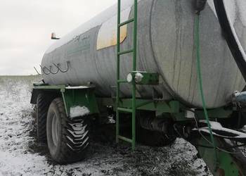 Beczkowóz wóz ascenizacyjny 14000l tandem skrętna oś resor