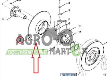 84334199 TARCZA WARIATORA CX GÓRNA CNH
