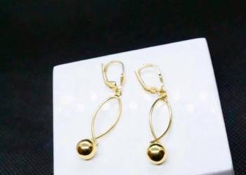 ŁADNE ZŁOTE KOLCZYKI"KULKI"