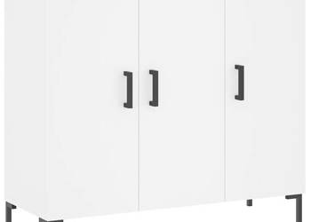Szafka biała 90x34x80 cm materiał drewnopochodny WM-828108