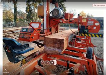 Tartak mobilny trak taśmowy przejezdny.