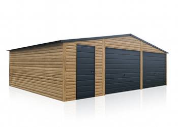 Garaż blaszany dwustanowiskowy 8×6m Winchester Dach dwuspadowy