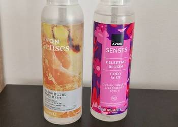 avon mgiełka do ciała 2szt zestaw fiołek malina mandarynka imbir