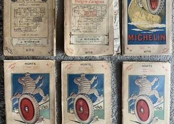 Automapa Michelin Hiszpania 6 x lata 20 XXw