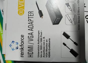 Adapter HDMI / VGA  firmy RENKFORCE