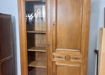 Stara dębowa szafa biblioteczka
