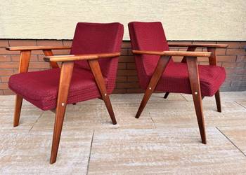 Fotel PRL jak lisek vintage art deco retro nie Chierowski fotele komplet