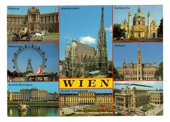 WIEDEŃ WIEN WIELOWIDOKOWA AUSTRIA ZAGRANICZNE