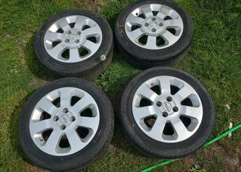 Opel 15" 4x100 Koła Alufelgi + Opony Letnie Combo Corsa Astra Meriva Felgi