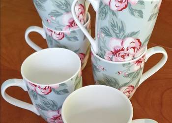 Komplet 6 kubków Altom Design – Róża Paryska – Porcelana 320 ml