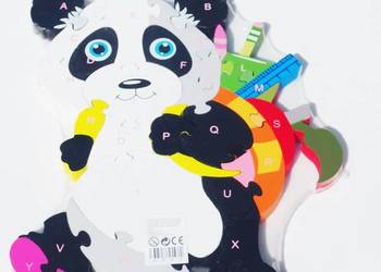 PUZZLE drewniane PANDA DUZA edukacyjne!