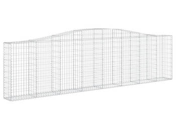 Kosze gabionowe 9 szt 400x30x100/120 cm galwanizowane żelazo WM-3145833