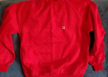 Bluza unisex czerwona L nowa z dużymi kieszeniami