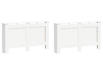 vidaXL Osłony na kaloryfer, 2 szt., białe, 152x19x81,5 cm(SKU:3051378)