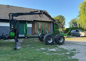 Przyczepa leśna z HDS FAO far 7 tonowa