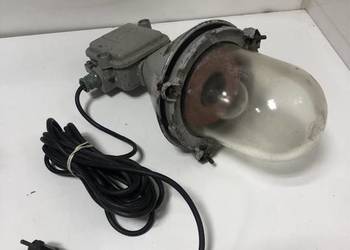 Lampa Loft przemysłowa przeciwwybuchowa 150W PRL ddr ussr gluhlampe aht150