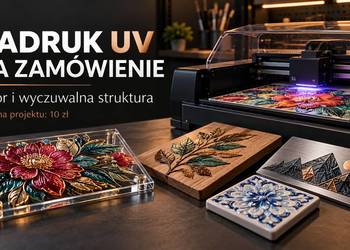 Nadruk UV na zamówienie | różne materiały | druk ze strukturą | Wycena