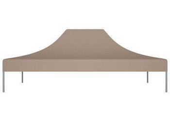 vidaXL Dach do namiotu imprezowego, 4 x 3 m, taupe, 270 g/m²(sku315356)