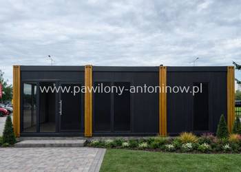 NOWY Pawilon Biurowy Kontener Handlowy Fryzjerski Kosmetyczny Komis 35m2