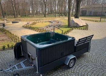 mobilna balia ogrodowa - 210x210x100 - piec na drewno - transport