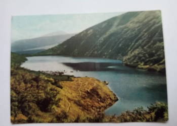 Pocztówka Karkonosze Wielki Staw 1968r. + Znaczek