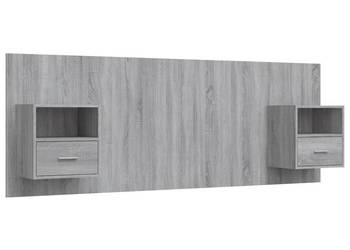 Wezgłowie z szafkami szary dąb sonoma materiał drewnopochodny WM-3115698