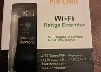 2 szt Uniwersalny adapter Wi-Fi WPS 300Mbps Wi-Fi RJ-45 nowe