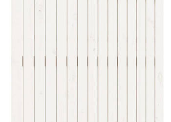 Wezgłowie łóżka białe 955x3x90 cm lite drewno sosnowe WM-824884