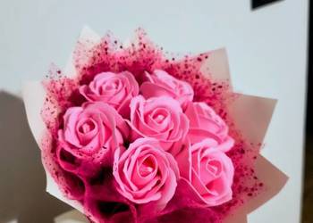 Bukiet z róż mydlanych