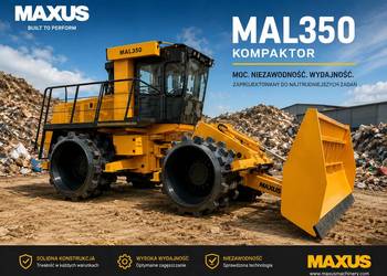 NOWY Kompaktor MAXUS MAL350 | 21–35 TON | Silnik CUMMINS | Klimatyzacja