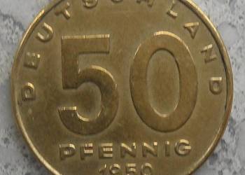 NIEMCY (DDR)- 50 PFENNIG-1950 r-A-ALUMINIUM-BRĄZ