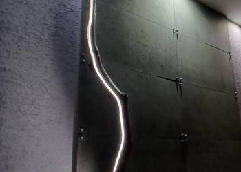 Lampa drewniana led ,ręcznie robiona