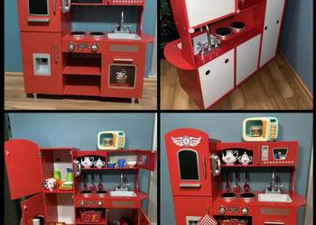 Kuchnia drewniana dla dzieci Big Red+Akcesoria. Używane. Odbiór osobisty.