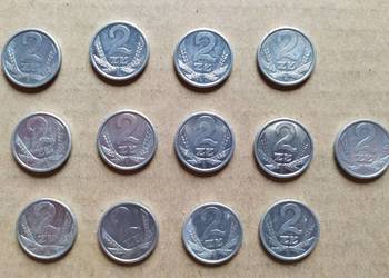 2 zł x 13 sztuk aluminium PRL OBIEGÓWKI PRL